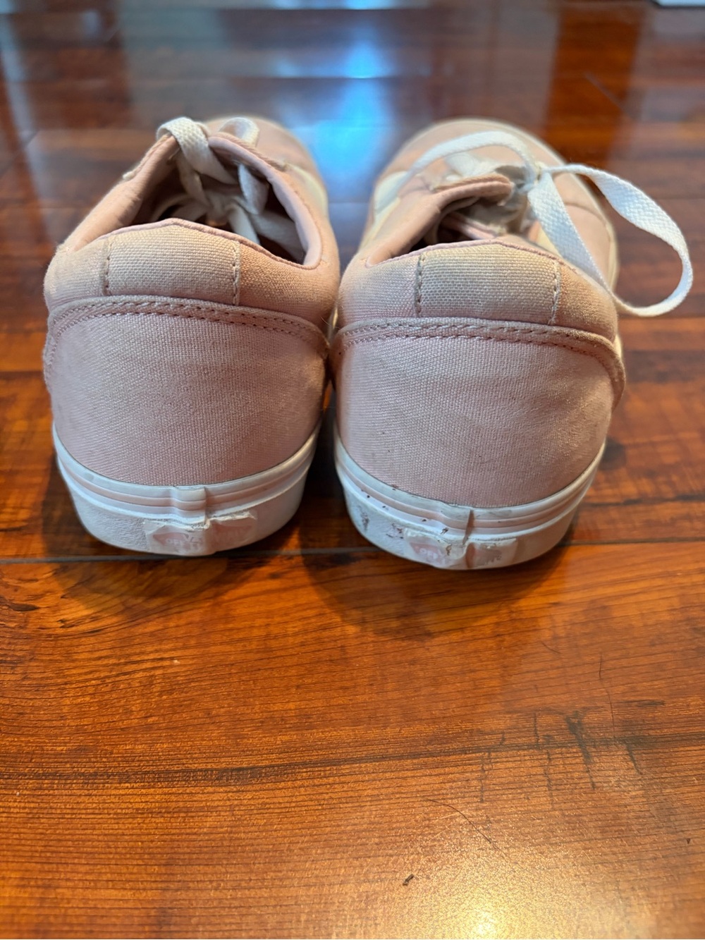 Vans Pink and White Low-Top Sneakers | Size 10 - Picture 2 of 5